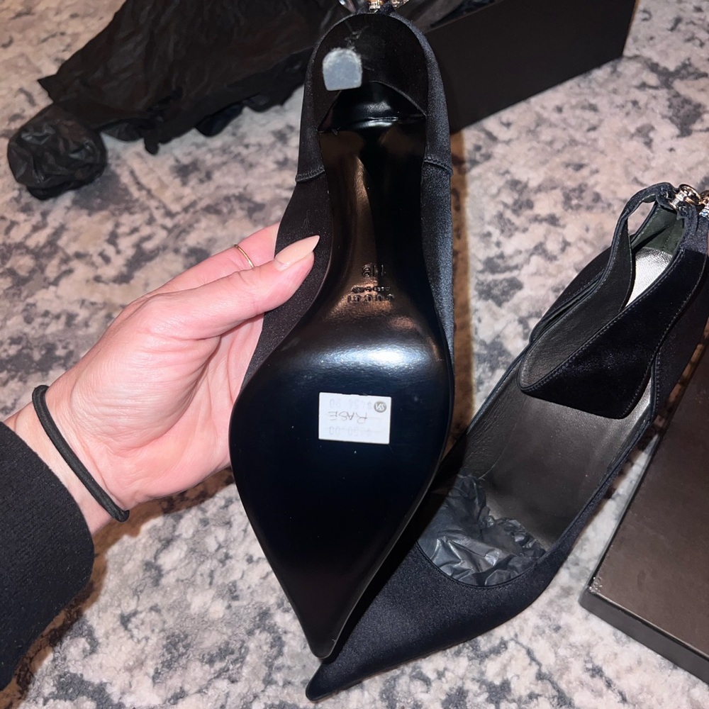 Brand new Tom Ford for Gucci satin heels with Swarovski crystals sz 11/41 - Picture 5 of 15